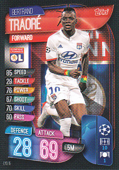 Bertrand Traore Olympique Lyonnais 2019/20 Topps Match Attax CL #LYO15